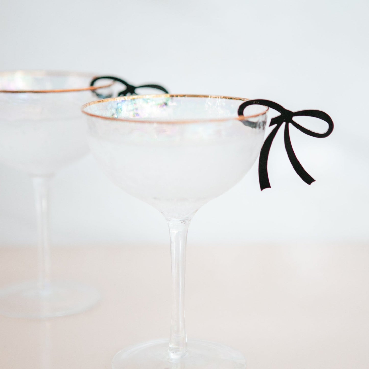 Bow Drink Tag Charms for Wedding Bridal Shower Engagement Party Decor Modern Bows for Bow Party Decor Table Charm