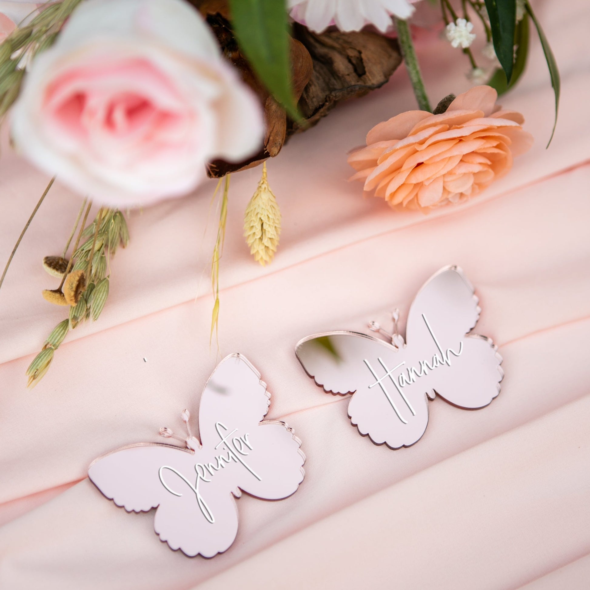 Butterfly Place Card Name Tags for Plate Names Bridal Shower Dinner Party Plate Names Table Decor Name Tags Placecards for Party Table Signs