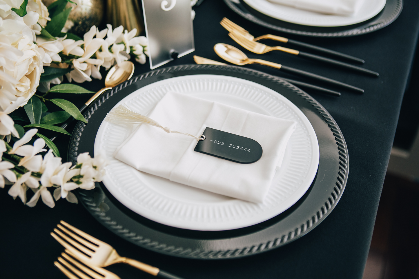 Luxury Wedding Place Cards with Tassels