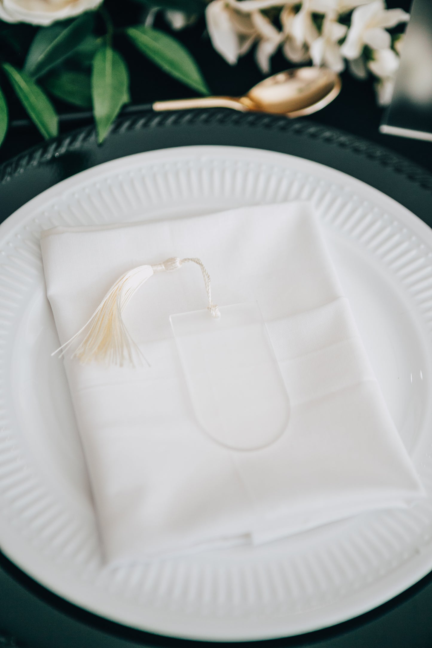 Luxury Wedding Place Cards with Tassels