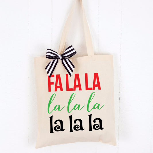 Holiday Tote Bag - Fa La La - Wedding Decor Gifts