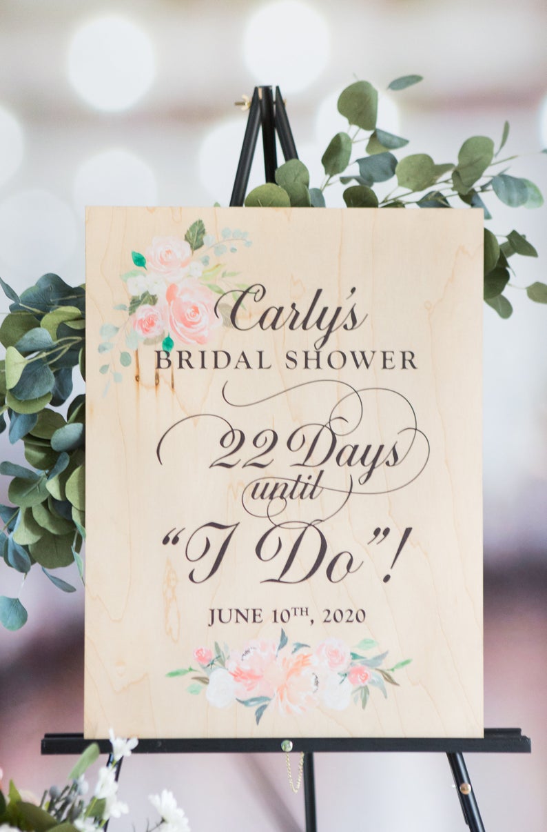 Bridal Shower Welcome Sign - Wedding Decor Gifts