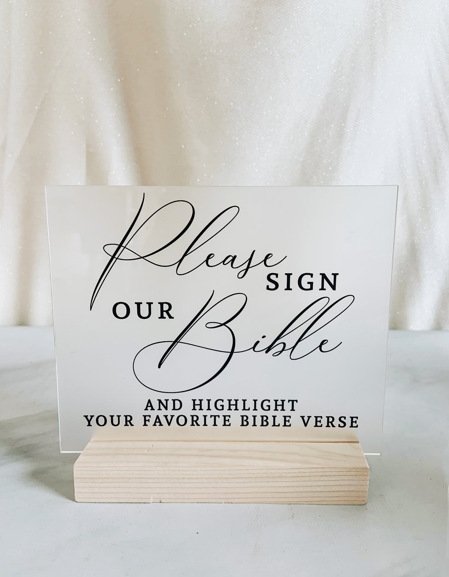 Guest Book Bible Sign
