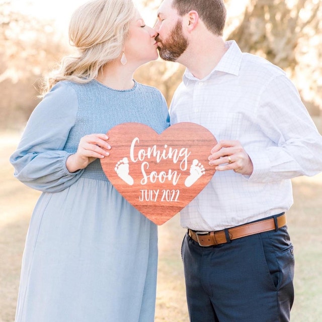 Coming Soon Maternity Photo Sign