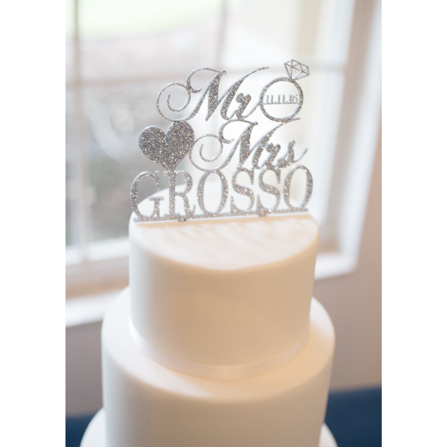 Personalized Mr & Mrs Customized Wedding Cake Topper - Wedding Decor Gifts