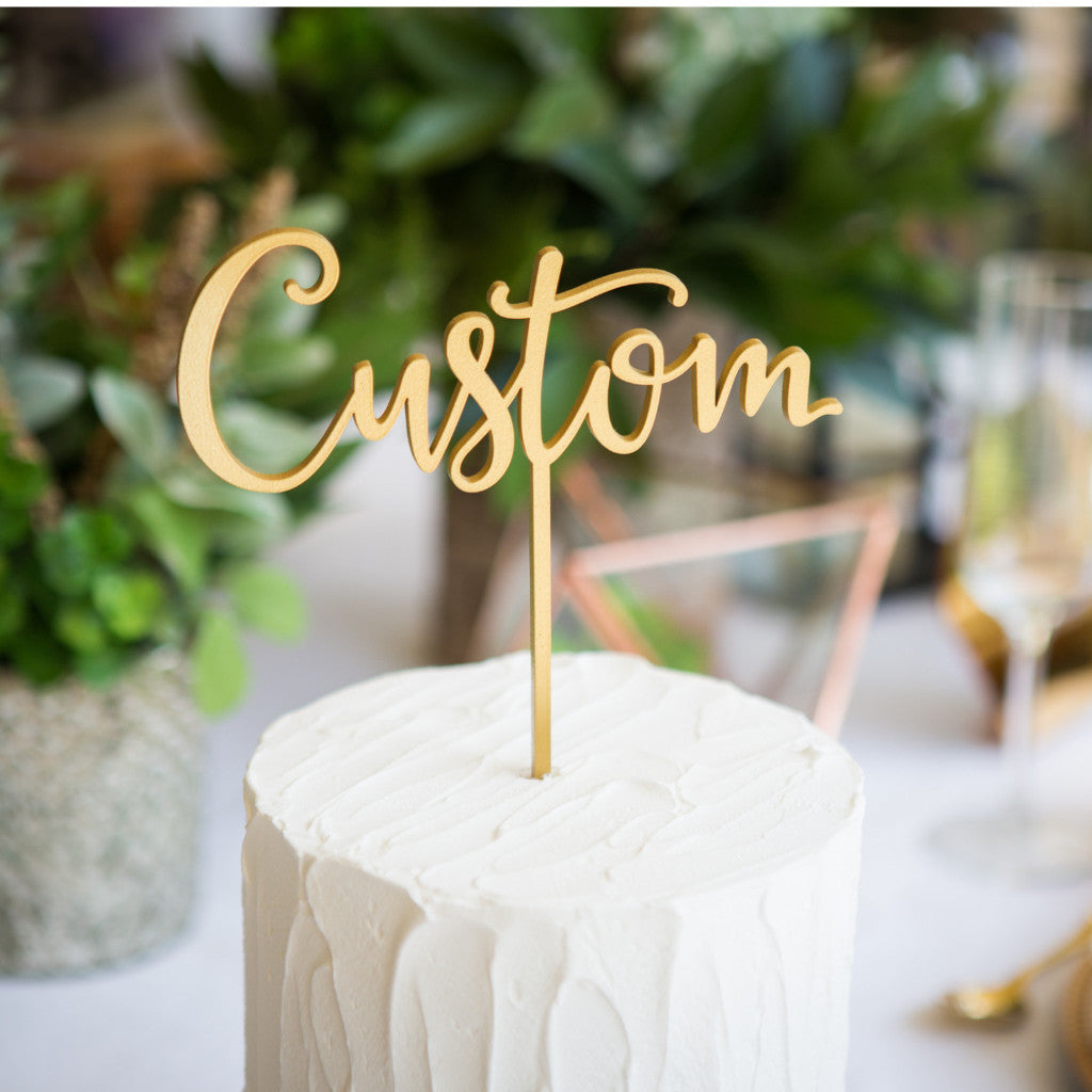 Custom Cake Topper - Wedding Decor Gifts