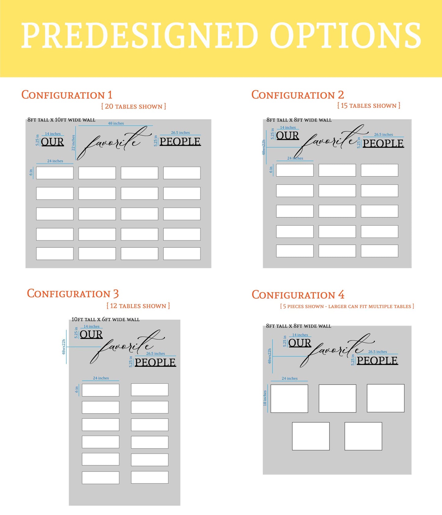 Custom Wedding Seating Chart Wall