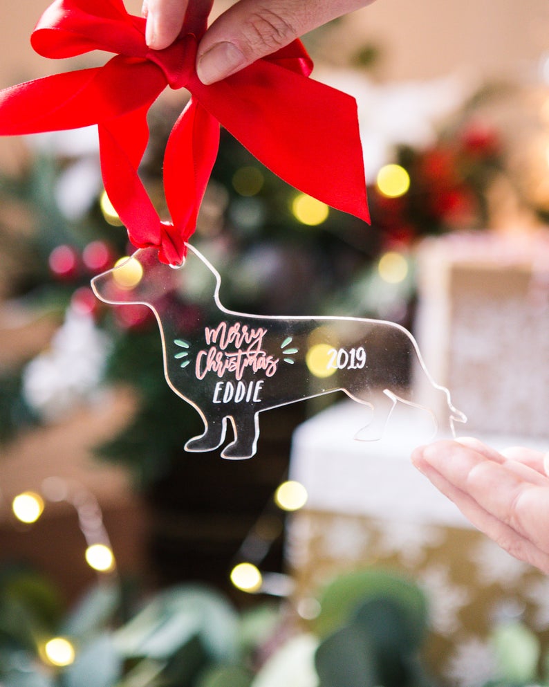 Christmas Ornament Dachshund Dog