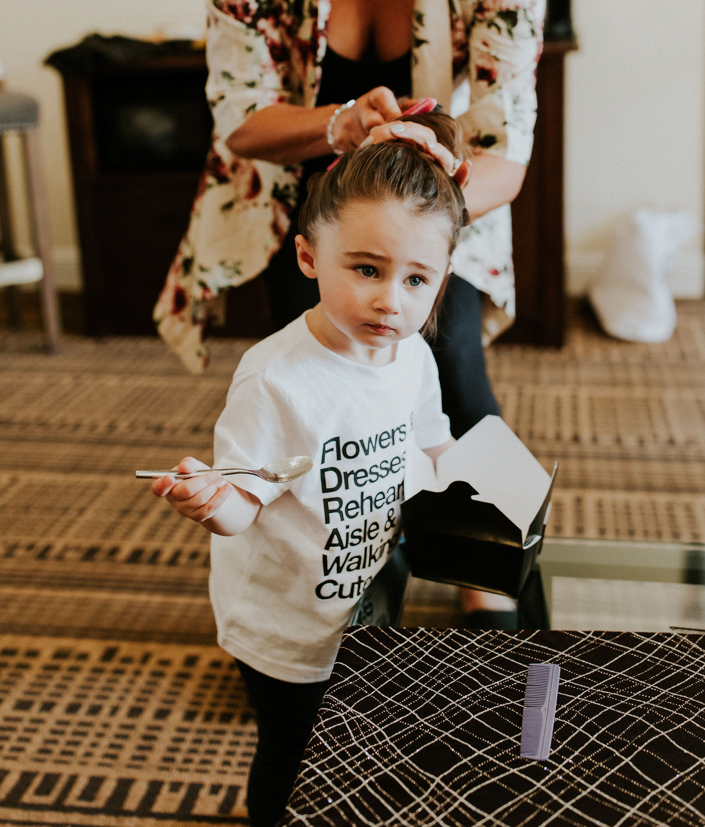 Flower Girl Shirt for Wedding Bridal Party - Wedding Decor Gifts
