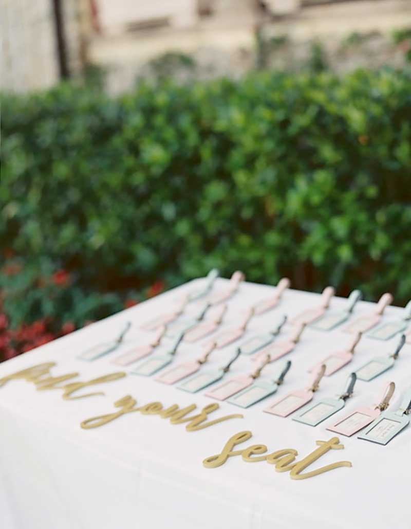 Find Your Seat Escort Card Signs - Wedding Decor Gifts