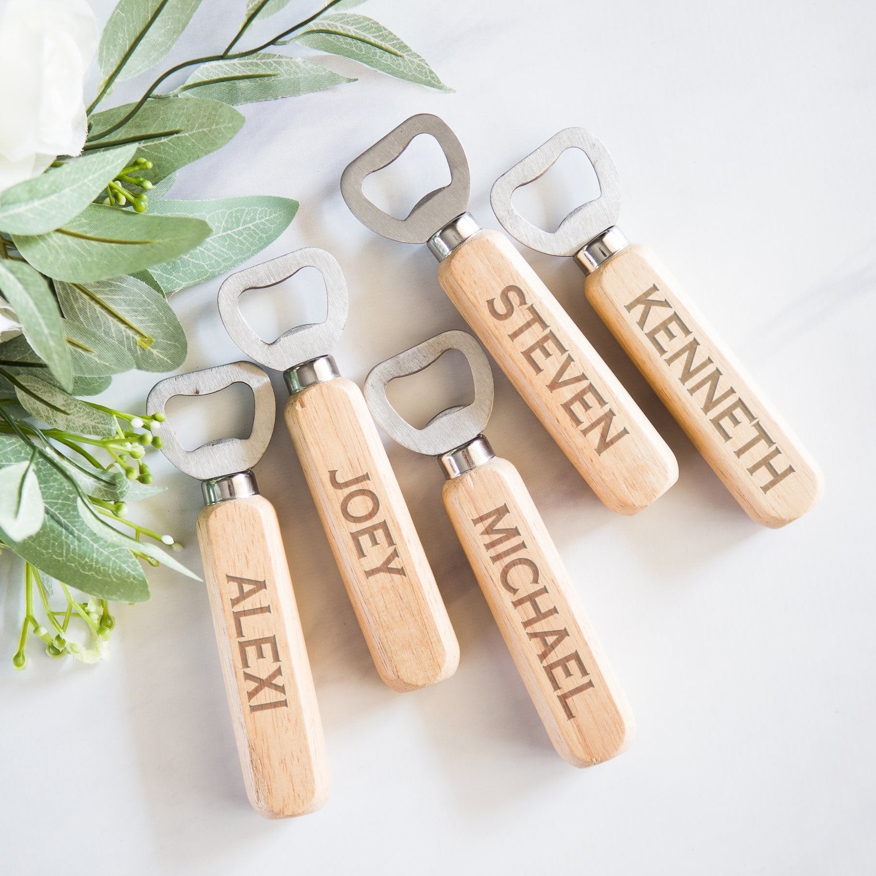 Personalized Bottle Opener Keychains: Groomsmen Gifts