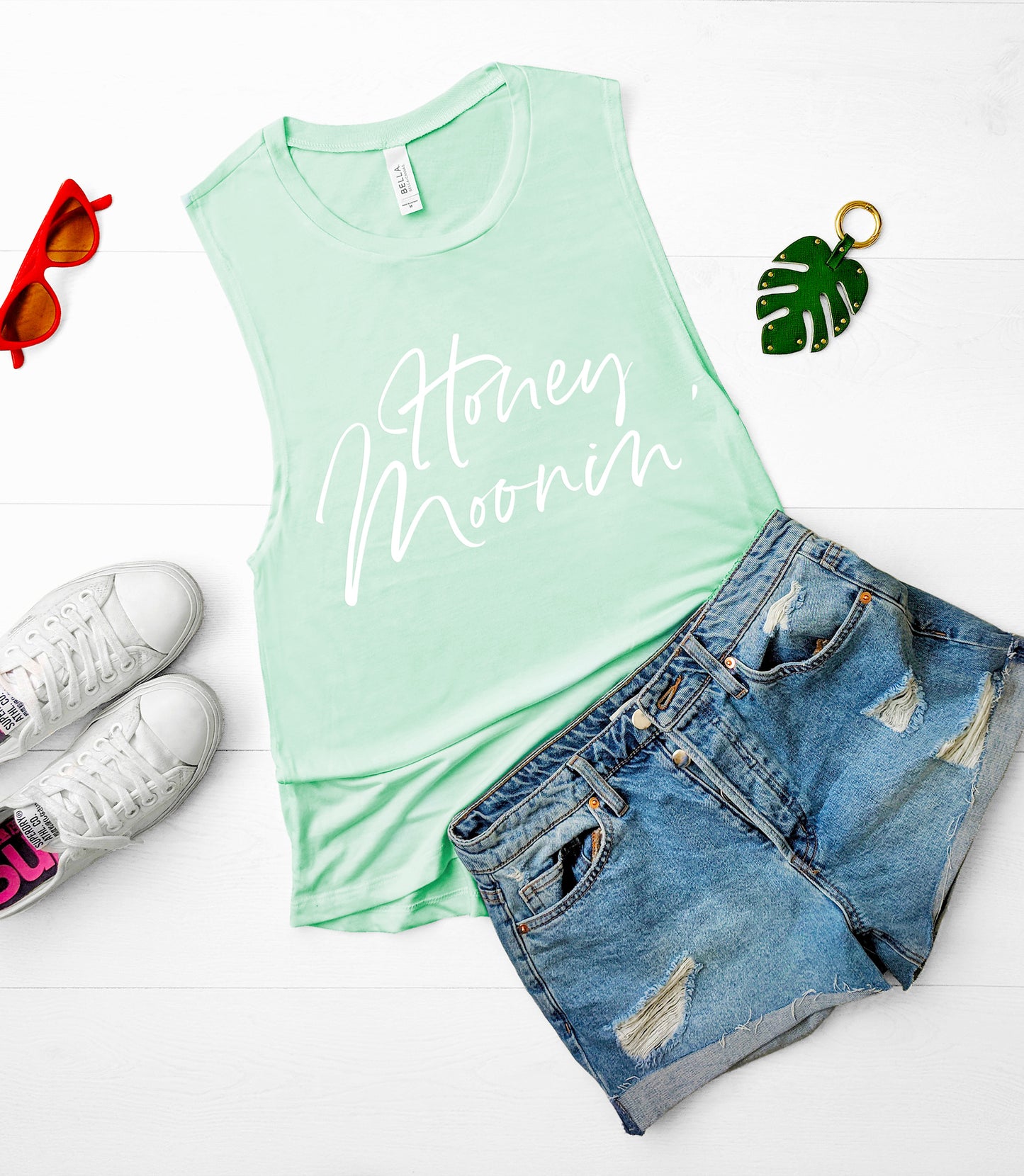 Honeymoon Shirt Tank Top 'Honeymoonin' - Wedding Decor Gifts