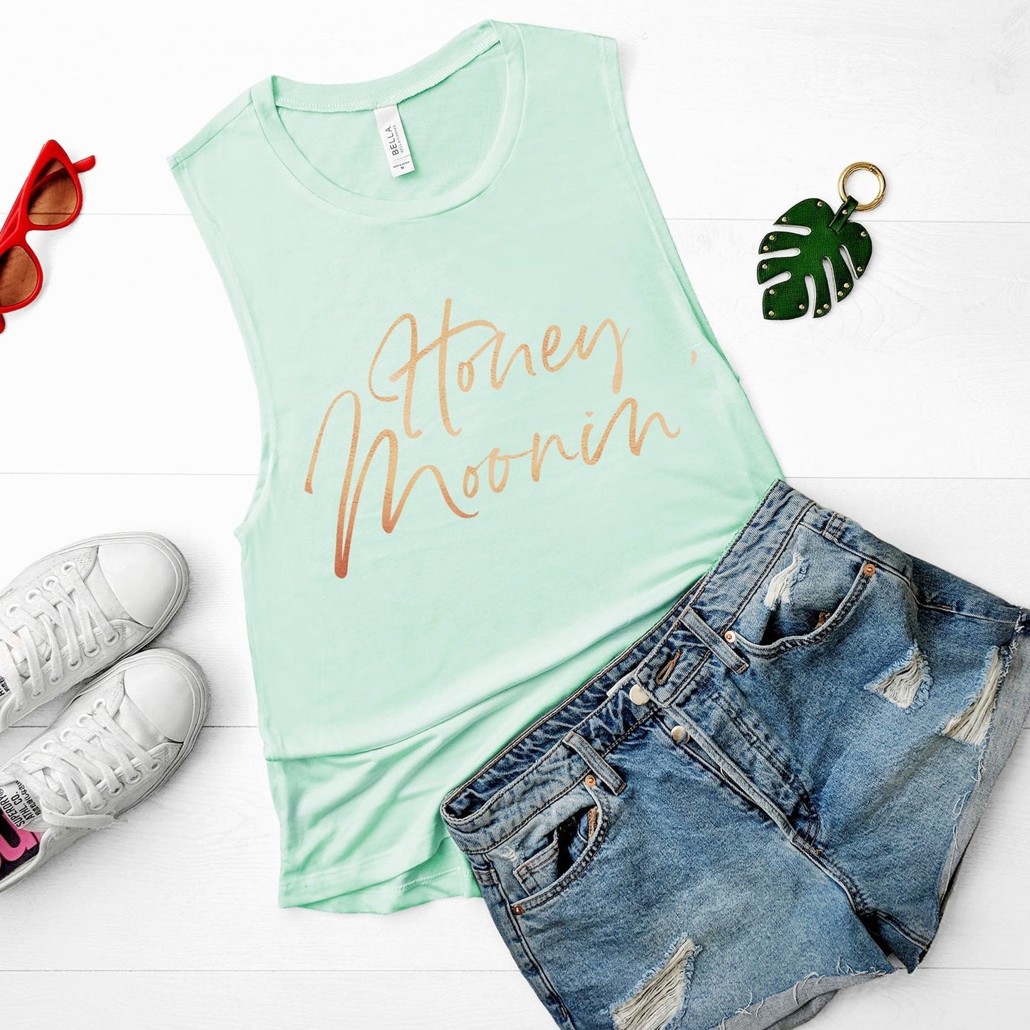 Honeymoon Shirt Tank Top 'Honeymoonin' - Wedding Decor Gifts
