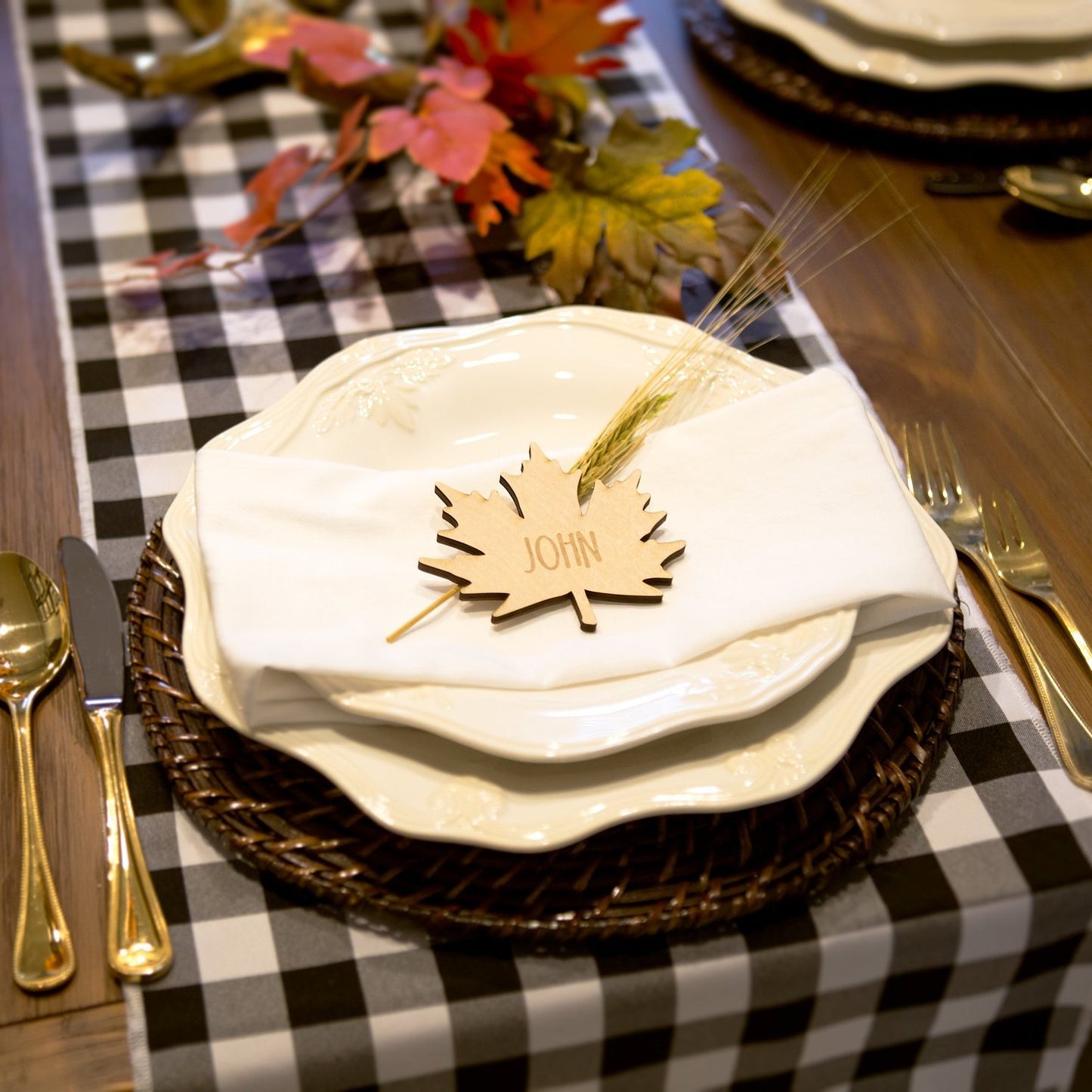 Maple Leaf Place Cards - Wedding Decor Gifts