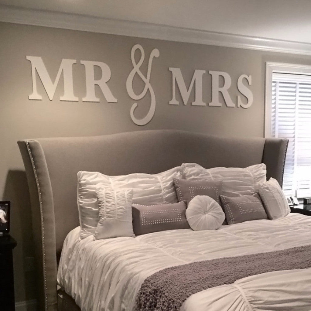 Mr & Mrs Wall Signs KING SIZE - Wedding Decor Gifts