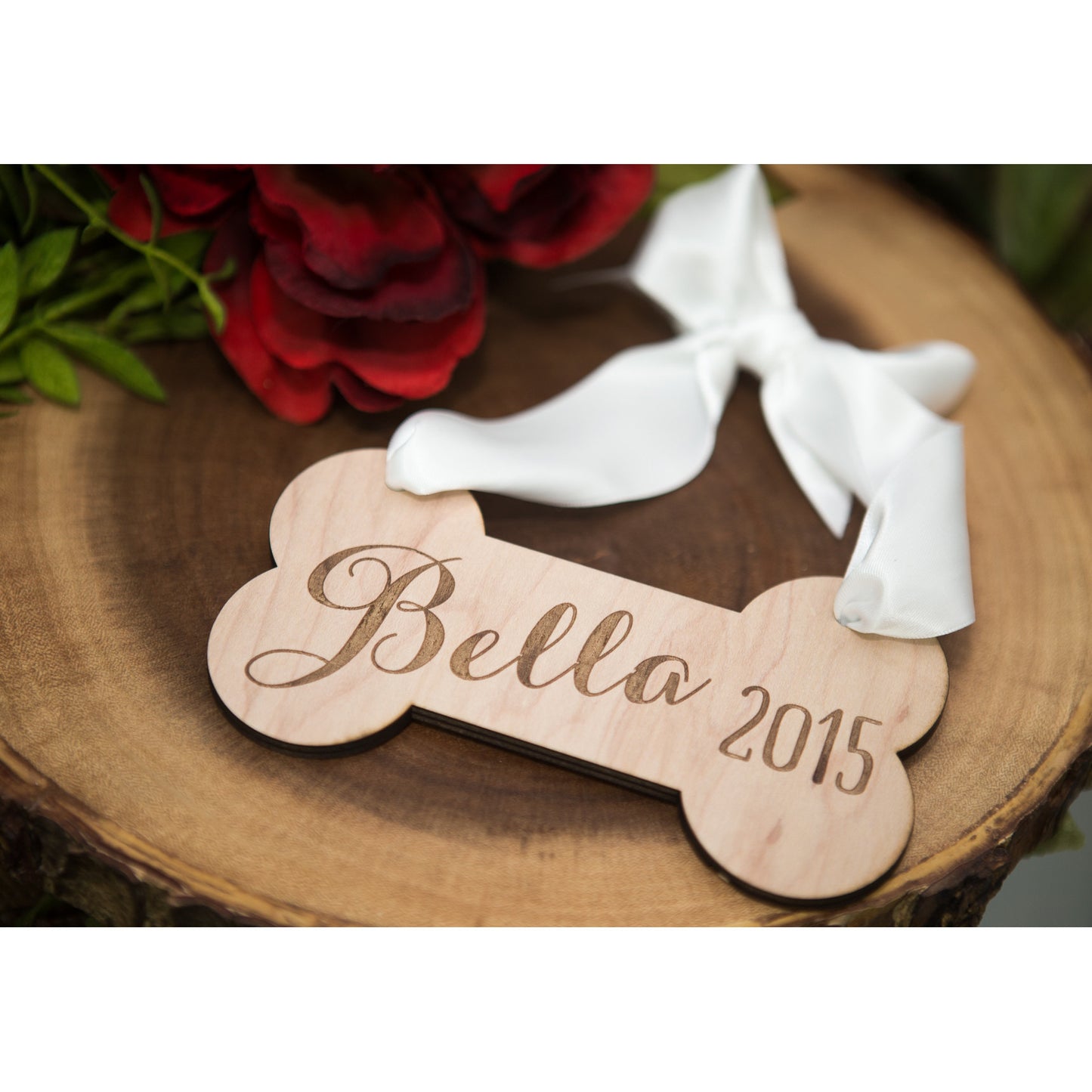 Personalized Pet Christmas Ornament Dogbone - Wedding Decor Gifts