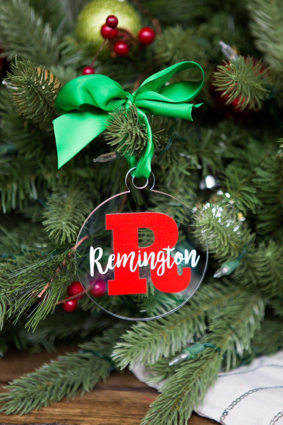 Ornament Personalized Name and Letter