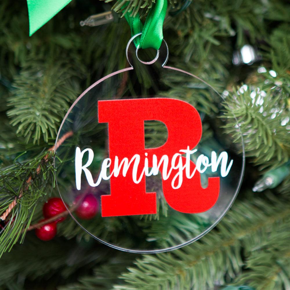 Ornament Personalized Name and Letter