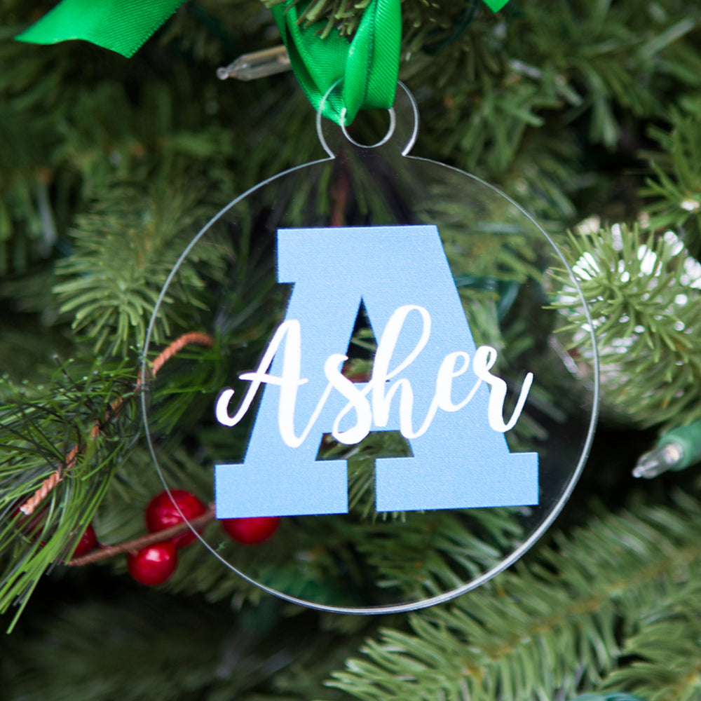 Ornament Personalized Name and Letter