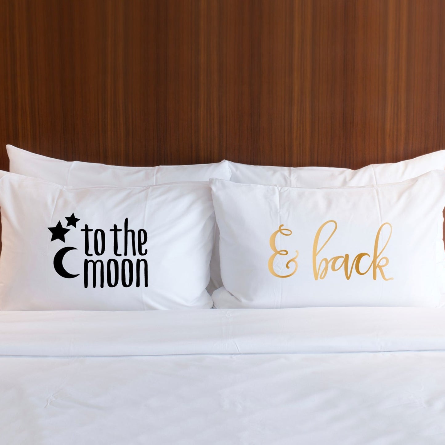 "To the Moon, & Back" Pillowcases Set