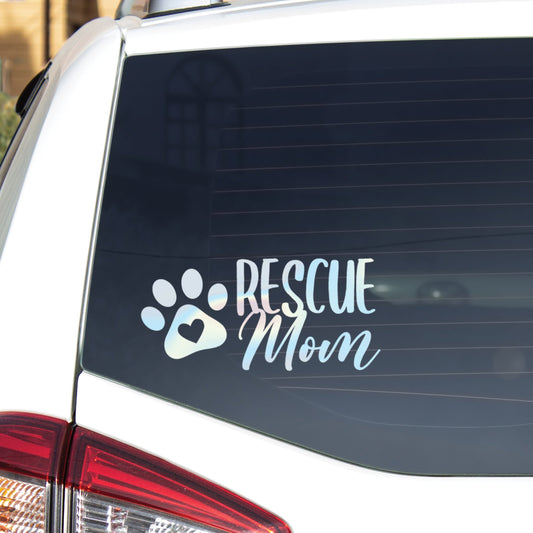 Rescue Pet Mom Decal