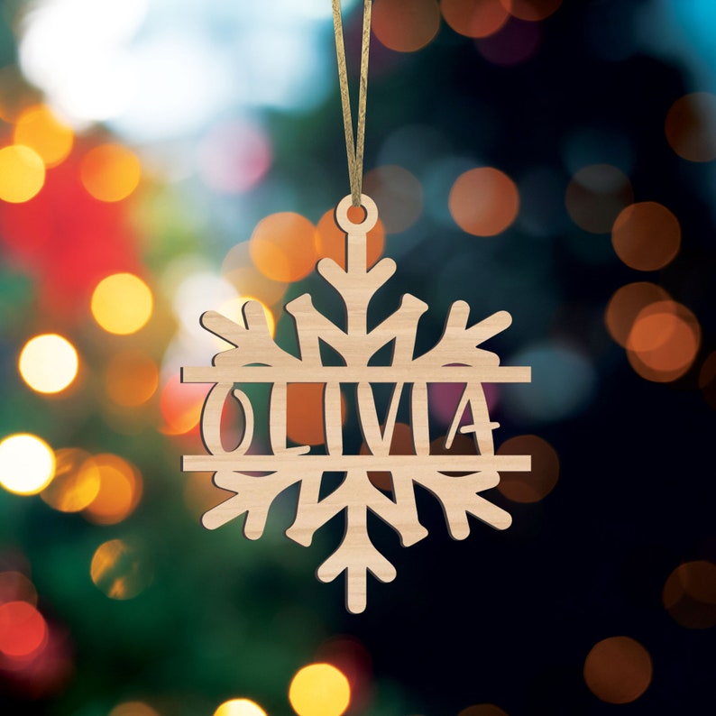 Snowflake Ornament Tag