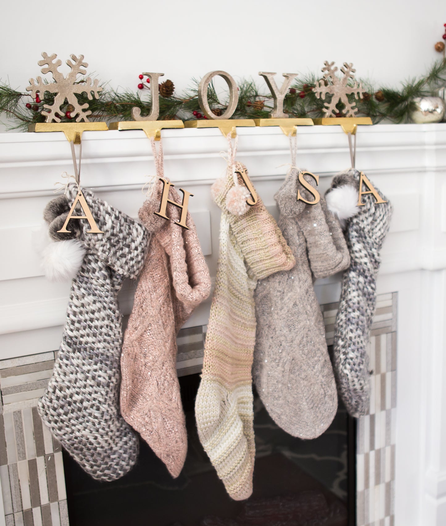 Christmas Stockings Letter Cutout - Wedding Decor Gifts