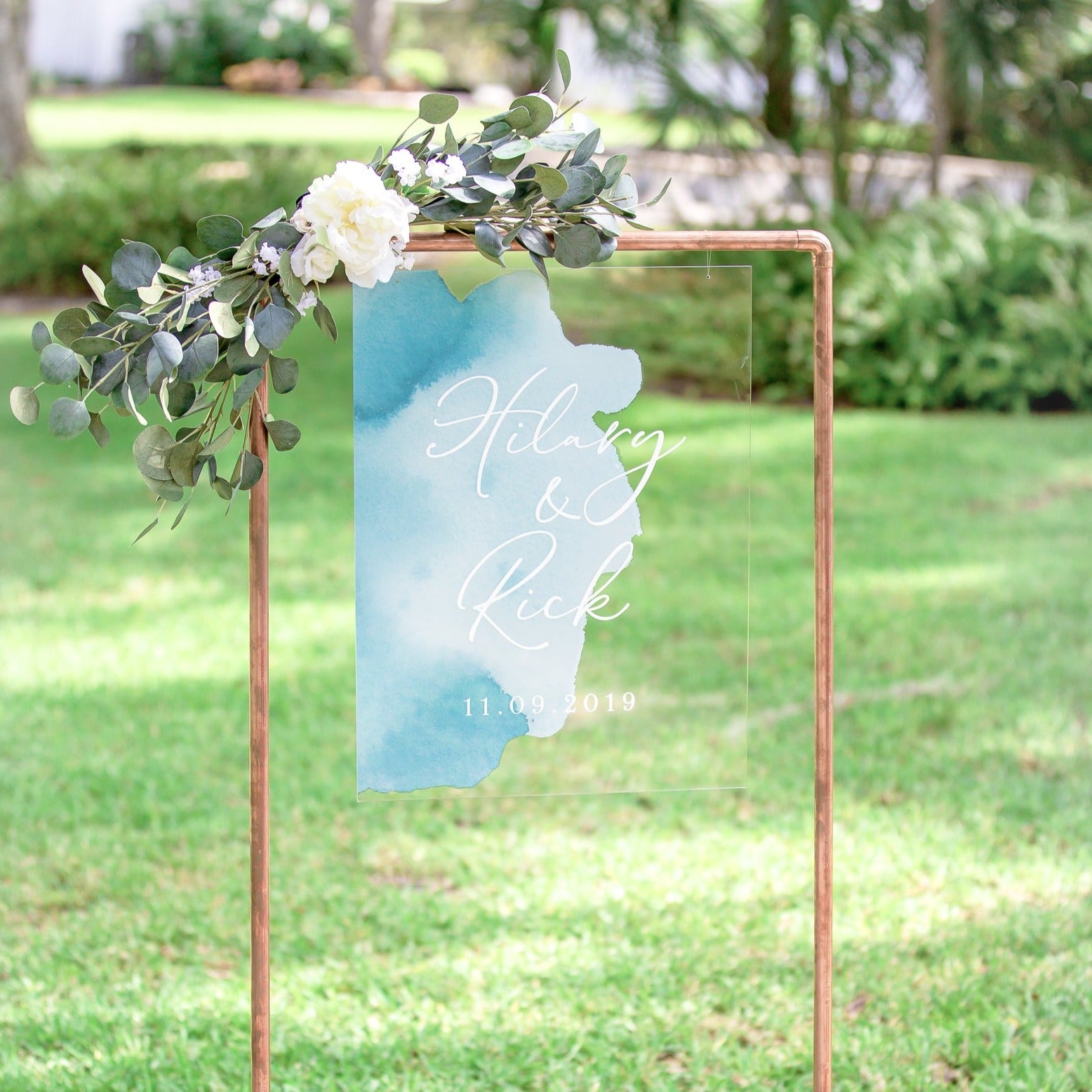Watercolor Wedding Welcome Sign - Wedding Decor Gifts