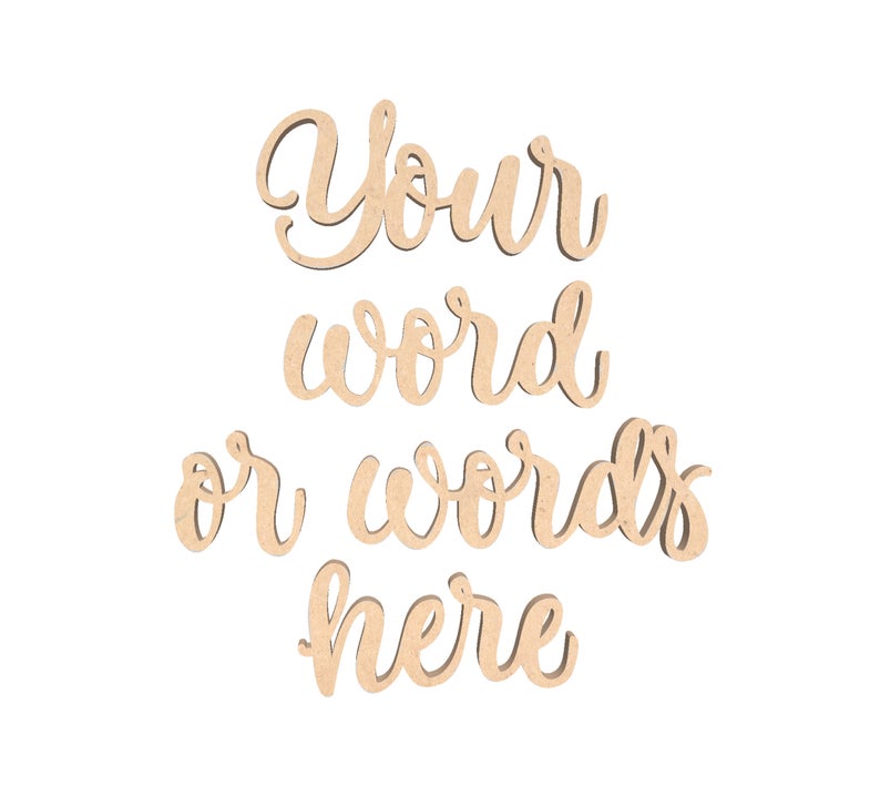 Custom DIY Wood Letters