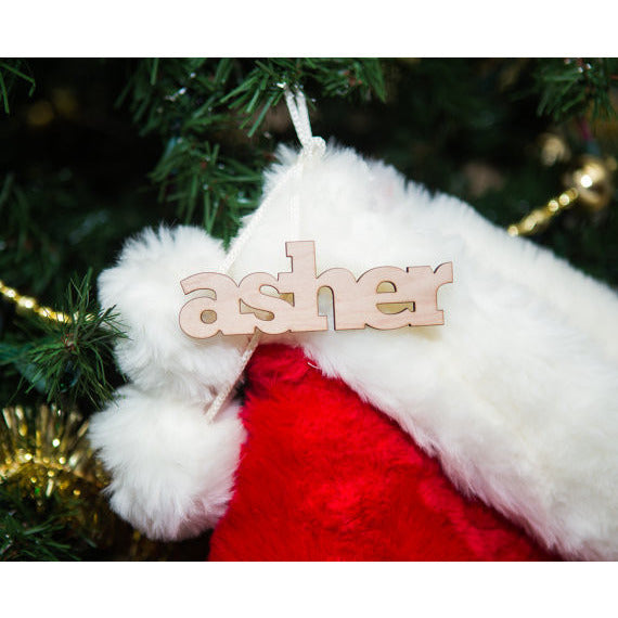 Wooden Names for Stocking - Wedding Decor Gifts
