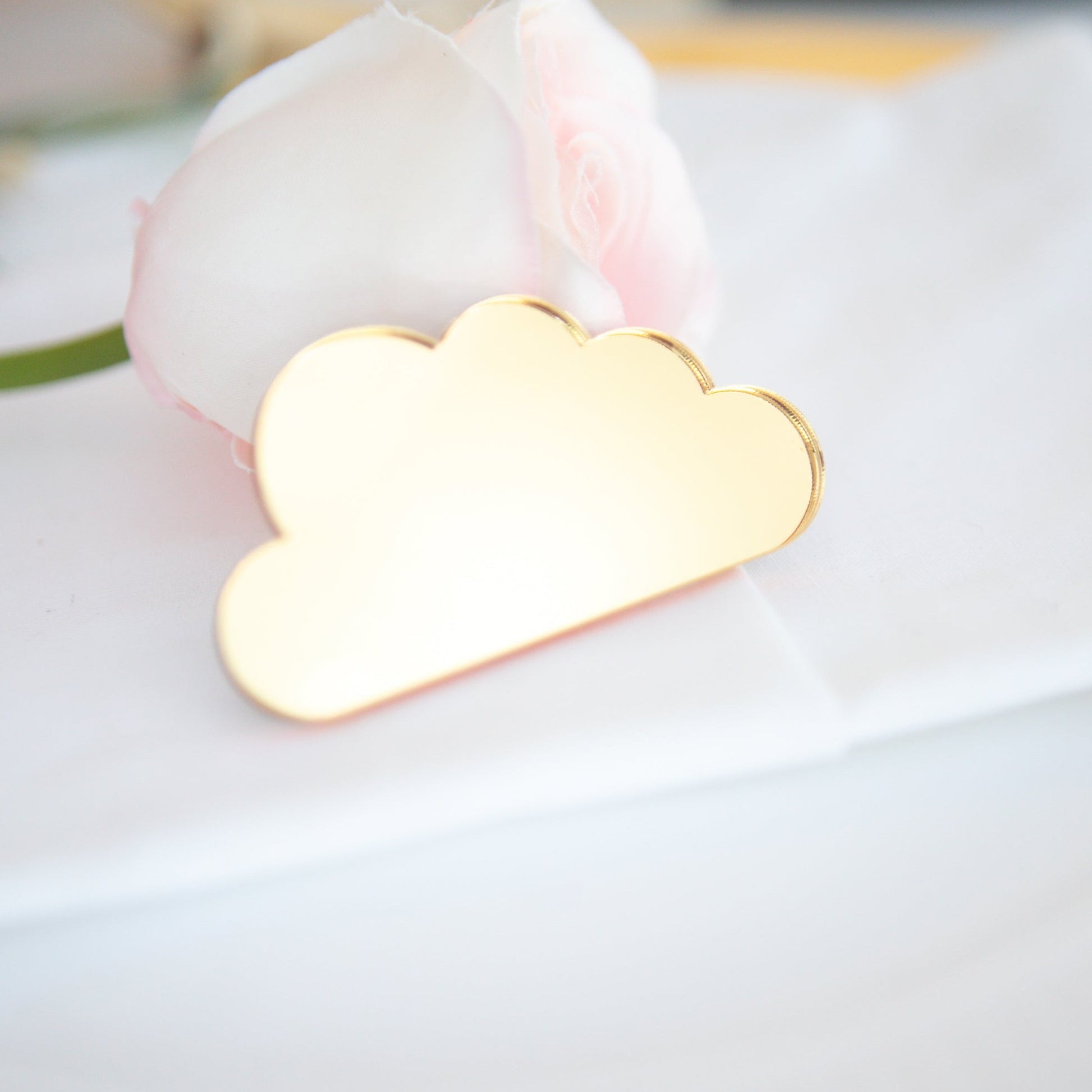 Cloud Name Place Card Name Tag Charms Party Favor Name Card Table Number Tags for Place Cards Bridal Shower or Baby Shower Table Decor