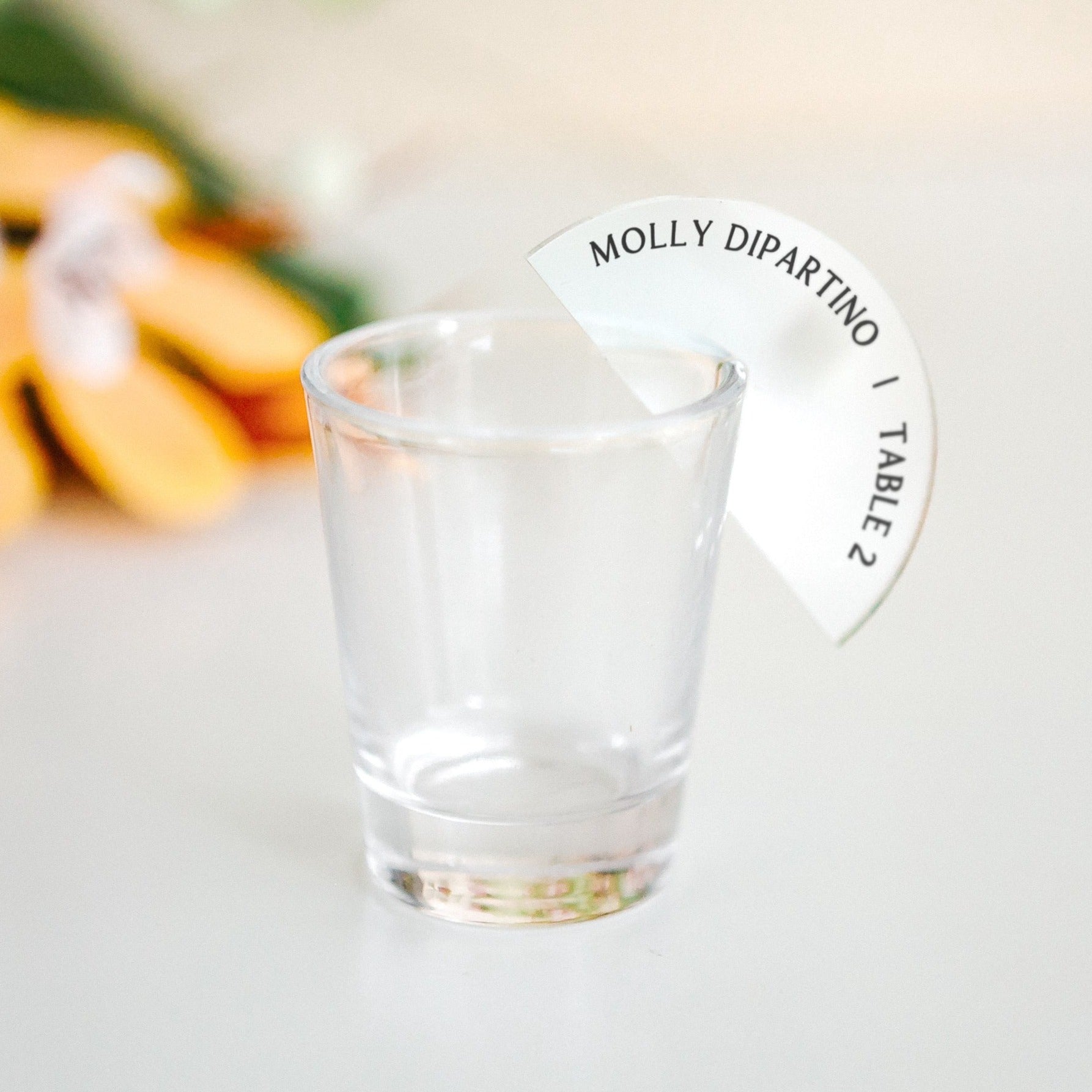 Shot Glass Place Card Drink Tag Charm Lime Name Cards Party Favor Shot Wall Seating Chart Table Number Tags for Shot Glass Place Cards