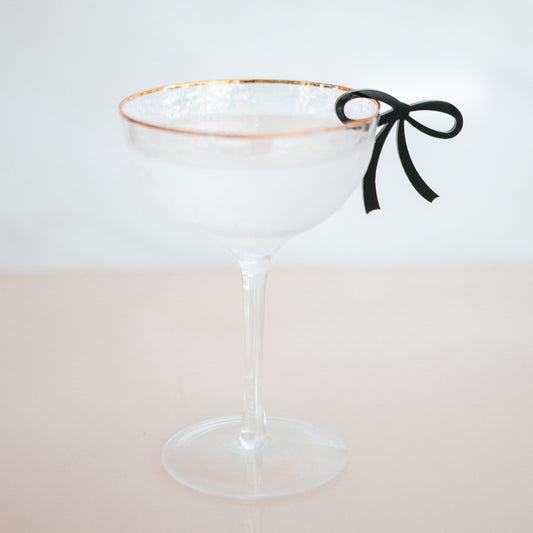 Bow Drink Tag Charms for Wedding Bridal Shower Engagement Party Decor Modern Bows for Bow Party Decor Table Charm