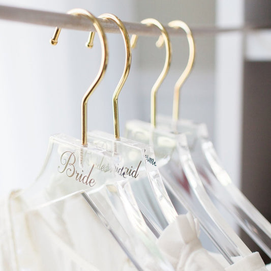 Simple Acrylic Personalized Hangers - Wedding Decor Gifts