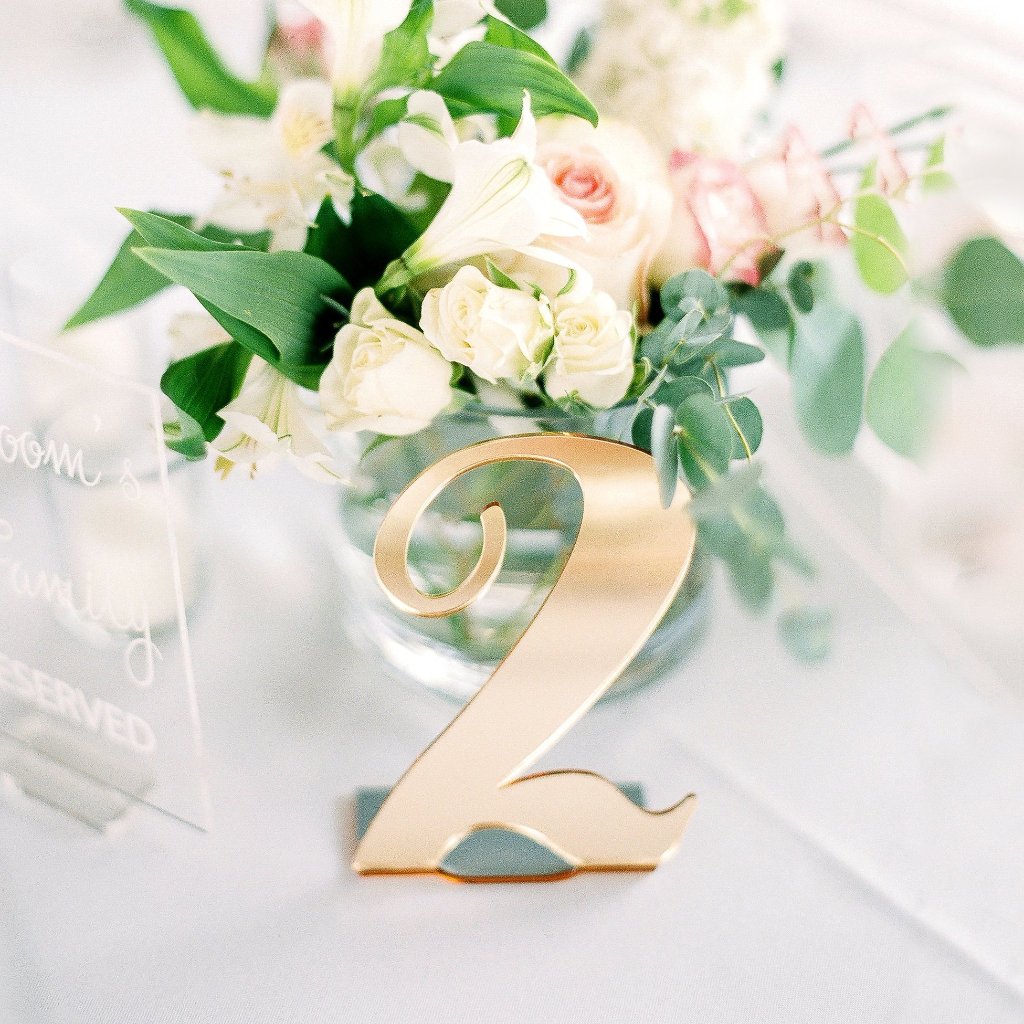 Acrylic Bent Table Numbers