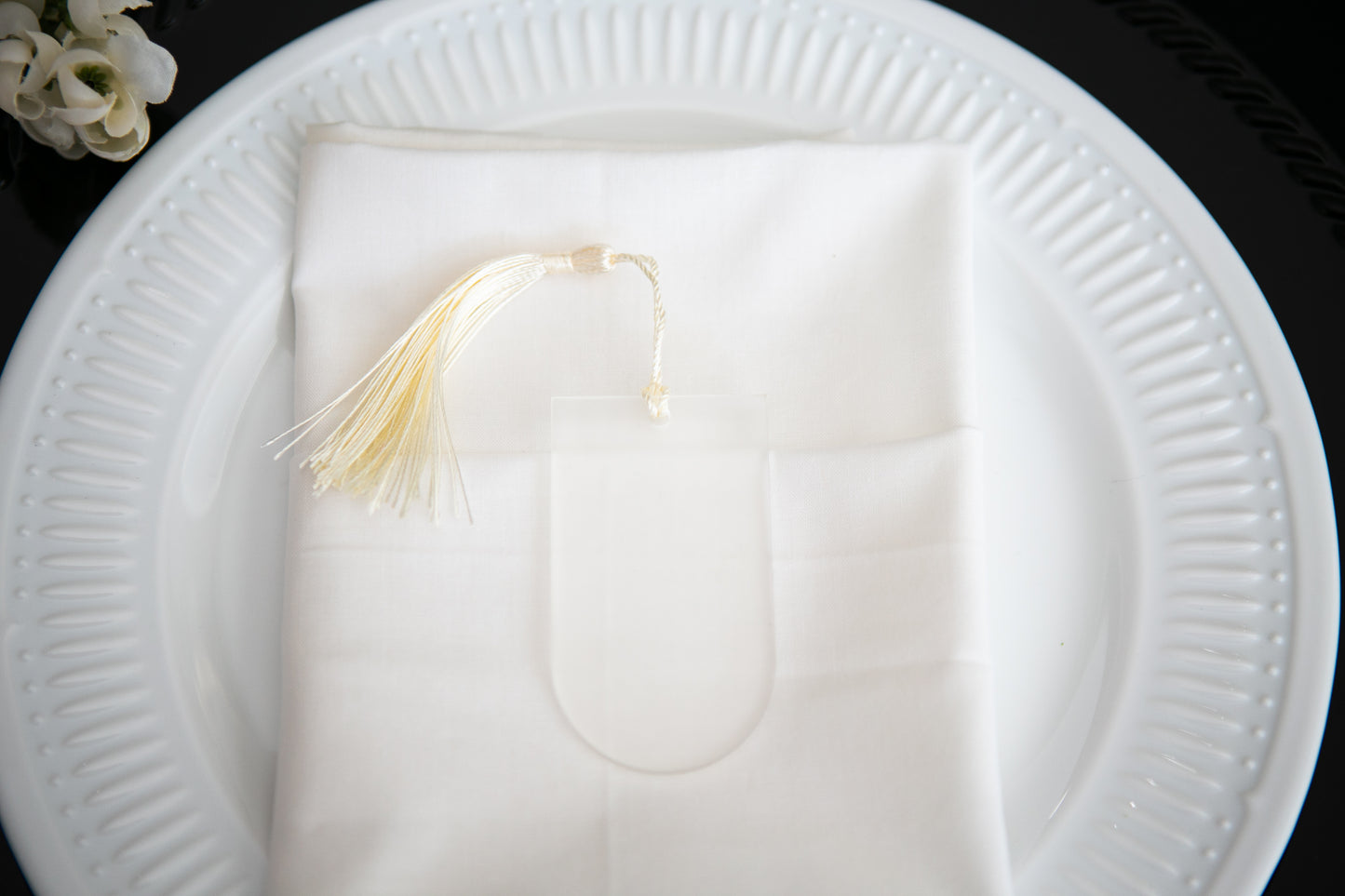 Luxury Wedding Place Cards with Tassels