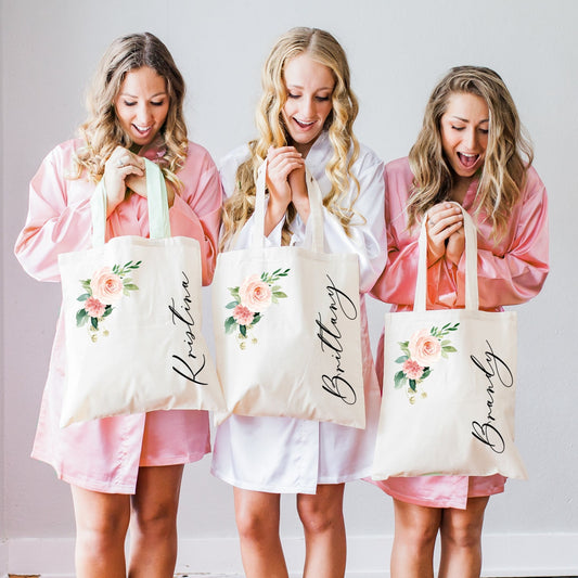 Bridesmaid Bags, Personalized Bag - Wedding Decor Gifts