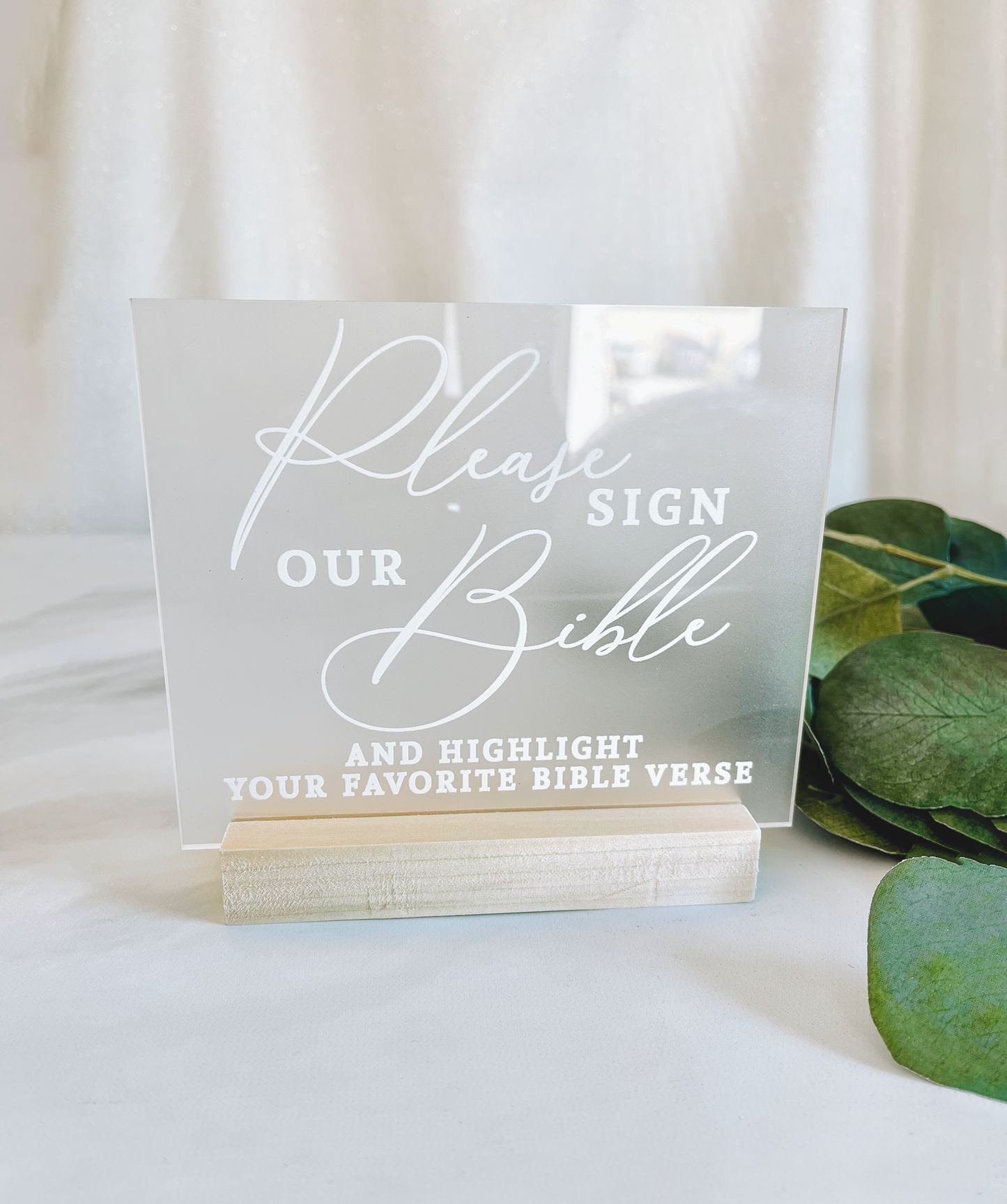Guest Book Bible Sign