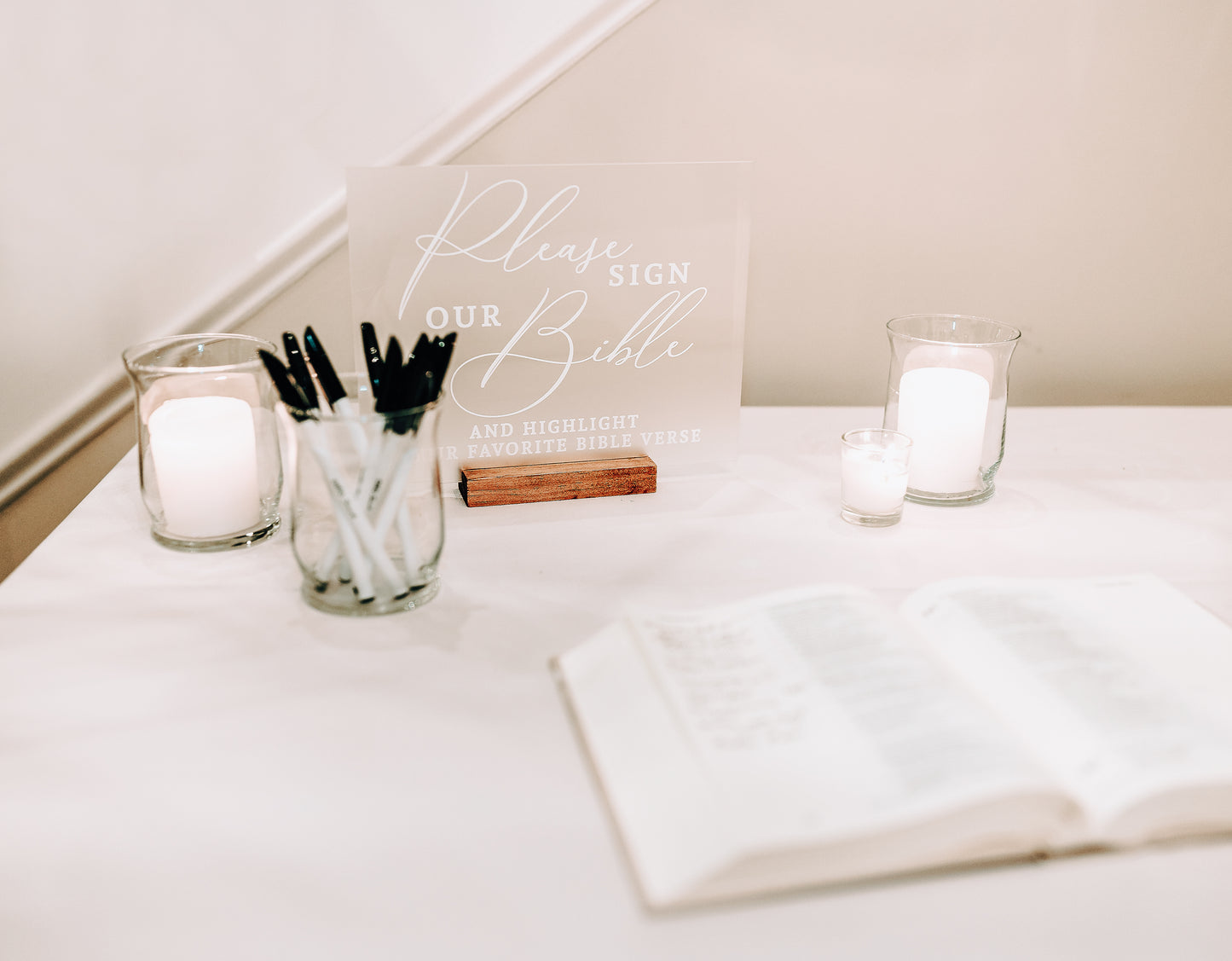 Guest Book Bible Sign
