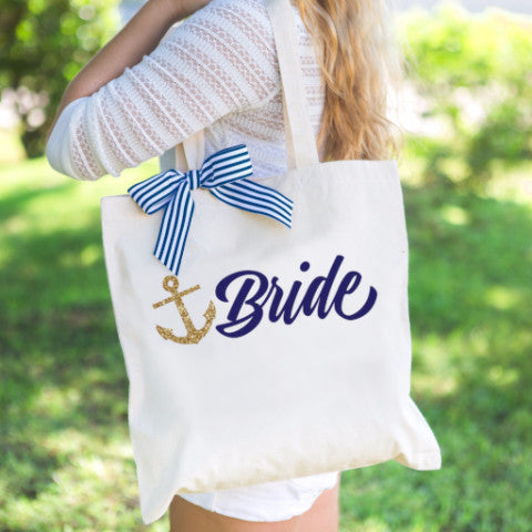 Nautical Bride Tote Bag - Wedding Decor Gifts