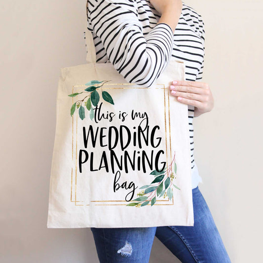 Wedding Planning Tote Bag for Bride or Bridal Shower Gift - Wedding Decor Gifts