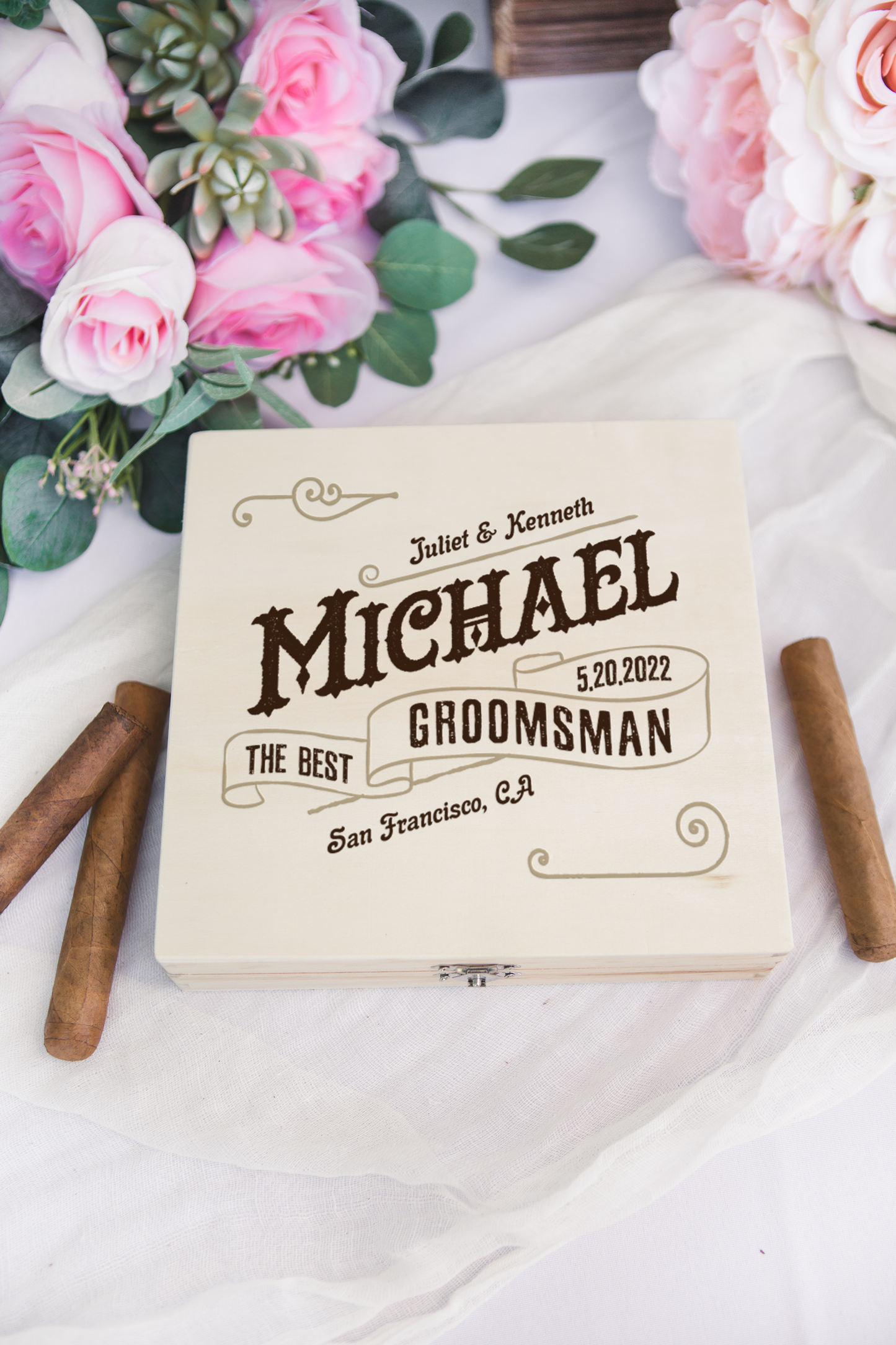 Groomsmen Box & Best Man Gift Box - Wedding Decor Gifts