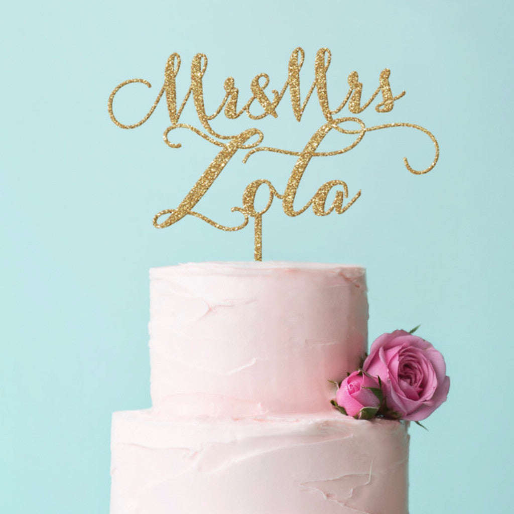 Personalized Wedding Cake Topper - Wedding Decor Gifts