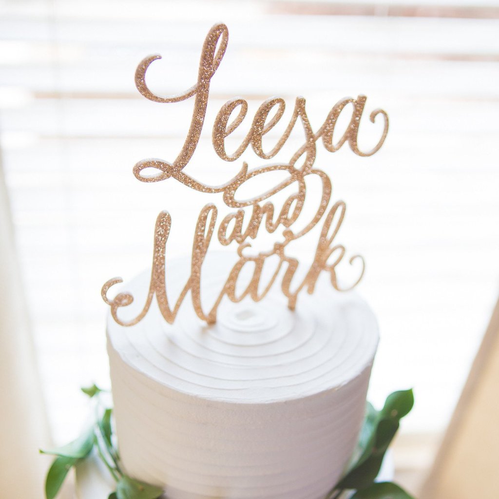 Personalized Names Cake Topper - Wedding Decor Gifts