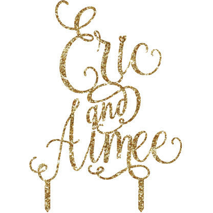 Personalized Names Cake Topper - Wedding Decor Gifts