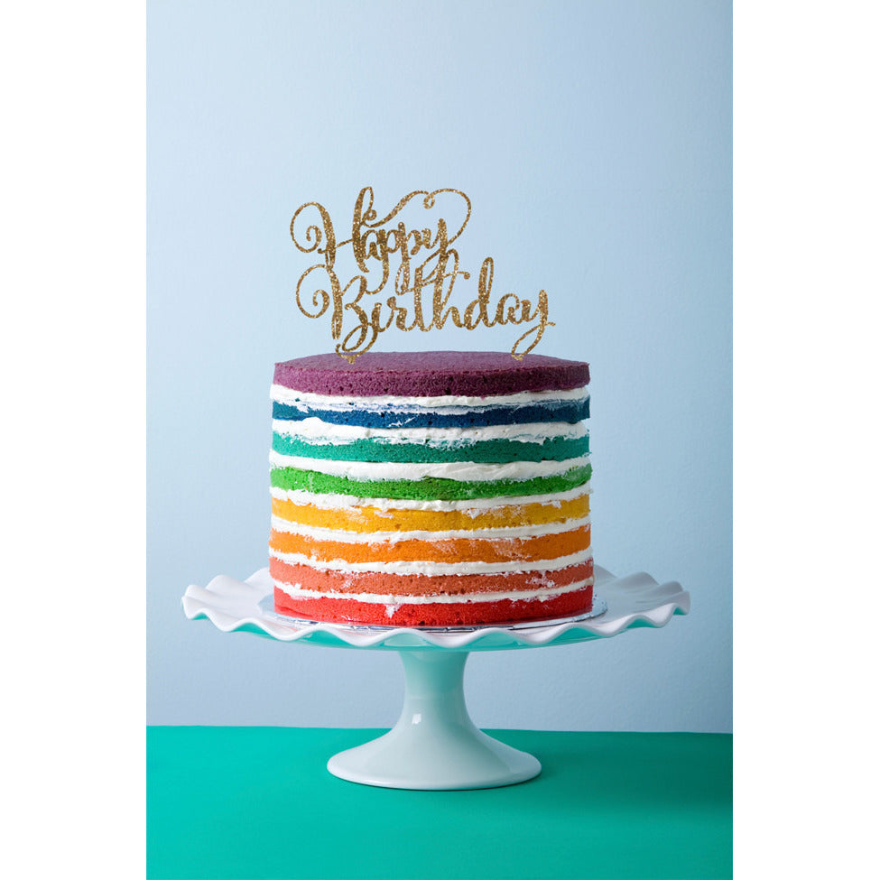 Happy Birthday Cake Topper - Wedding Decor Gifts