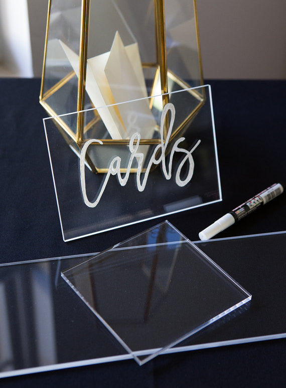 Clear Acrylic Pieces for DIY Wedding - Wedding Decor Gifts