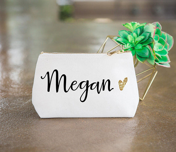 Personalized Makeup Bag - Wedding Decor Gifts