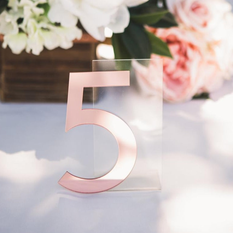 NEW Mirror Table Numbers - Wedding Decor Gifts