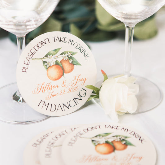 Don't Take My Drink Wedding Coasters - Wedding Decor Gifts